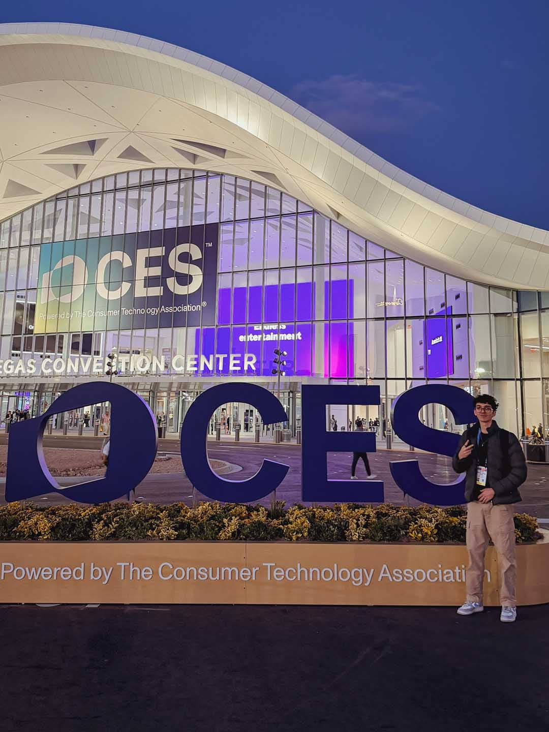 Me at CES 2026 in Las Vegas.